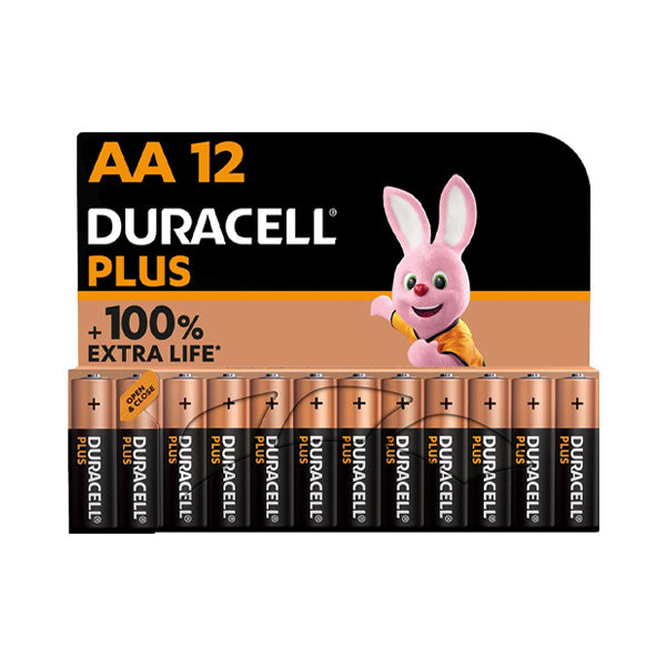 Duracell Plus Alkaline AA & AAA Batterijen - 12 Stuks