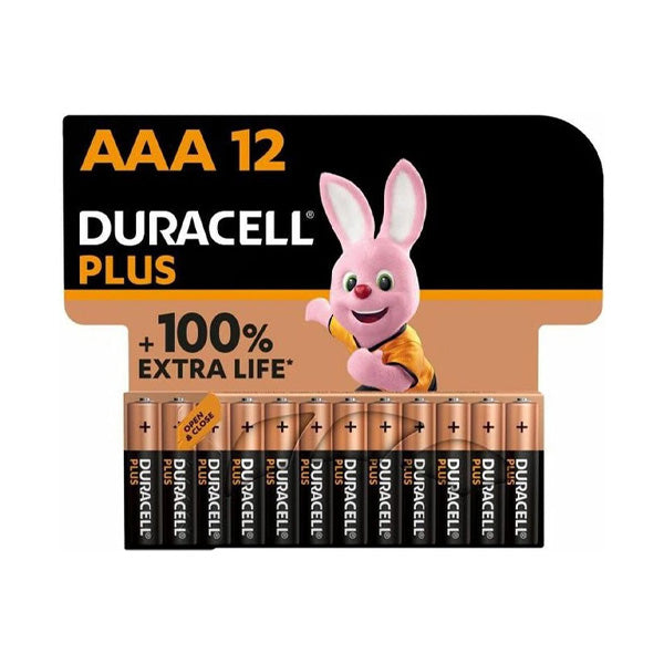 Duracell Plus Alkaline AA & AAA Batterijen - 12 Stuks