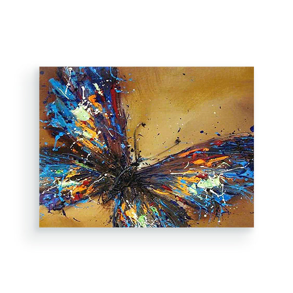 Figured'Art Schilderen op Nummer Volwassenen canvas Heldere kleuren Vlinder - Handwerk acrylverf Kit DIY Compleet - 40x50cm met DIY houten lijst Figured'Art Schilderen op Nummer Volwassenen canvas Heldere kleuren Vlinder - Handwerk acrylverf Kit DIY Compleet - 40x50cm met DIY houten lijst