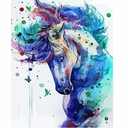 Colourful horse - schilderen op nummers