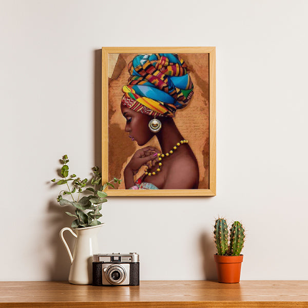 African woman - Diamond painting