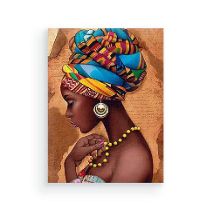 African woman - Diamond painting