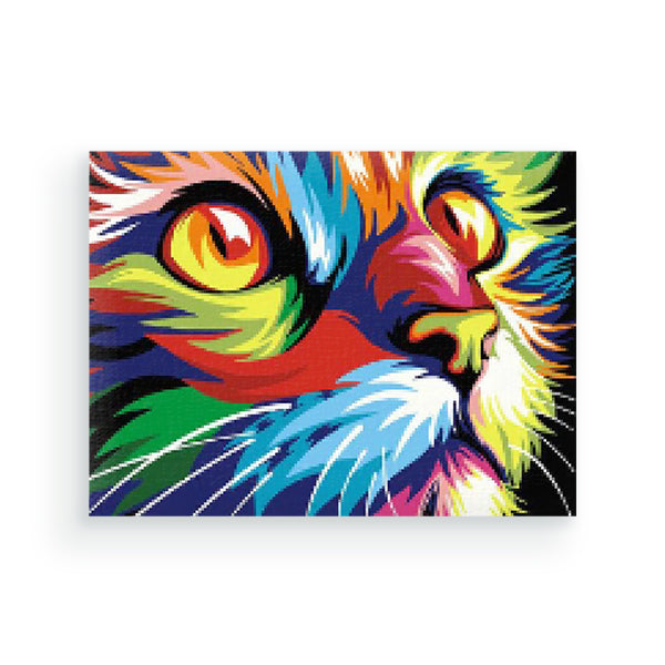 Colourful cat - Diamond painting