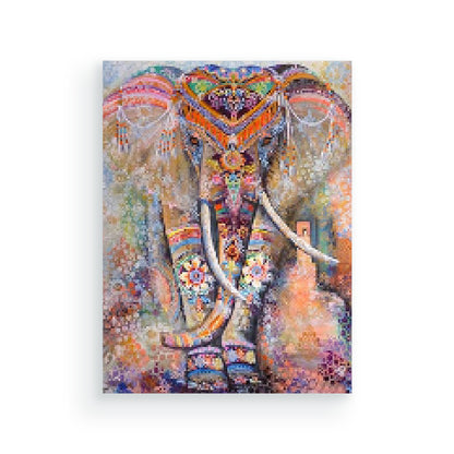 Olifant India - Diamond painting 40x50 cm