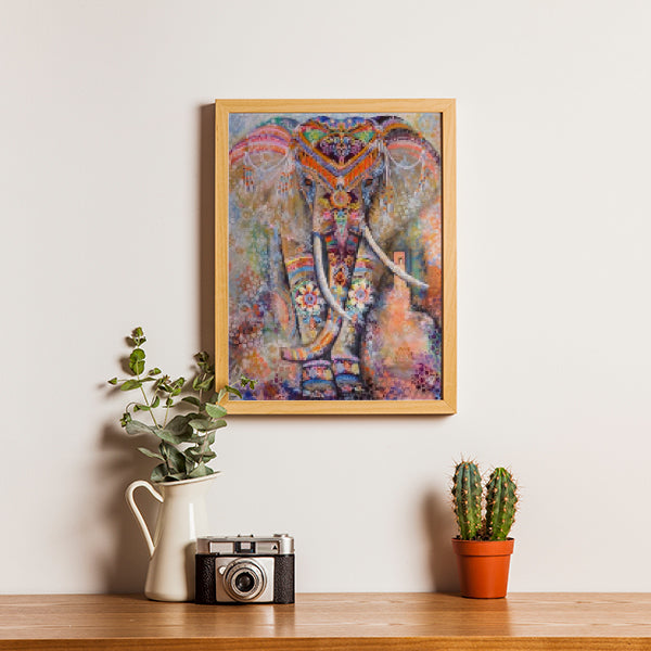 Olifant India - Diamond painting 40x50 cm