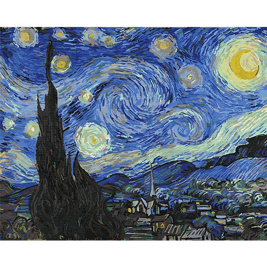 De sterrennacht van Vincent van Gogh - Schilderen op nummers