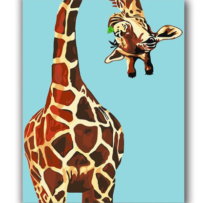 Giraffe - schilderen op nummers