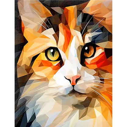 Low Poly Cat - Schilderen op nummers