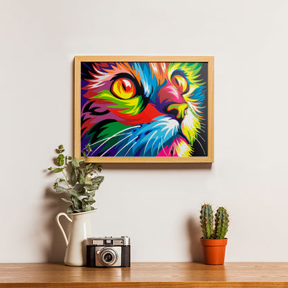 Colourful cat - schilderen op nummers