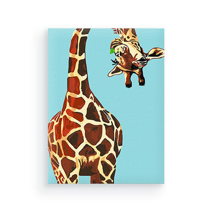 Giraffe - schilderen op nummers