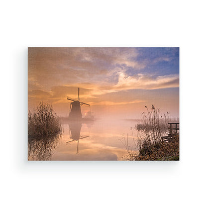 Molen Kinderdijk - Schilderen op nummers