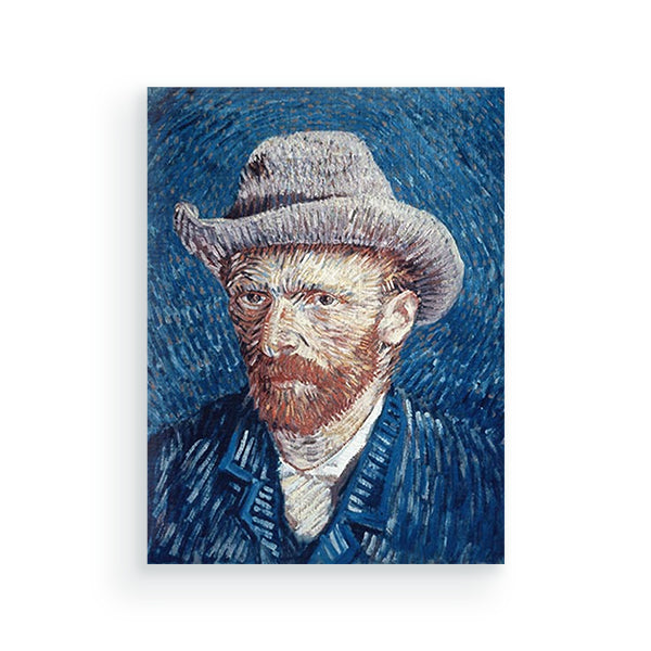 Van Gogh - Zelfportret met grijze vilthoed - Schilderen op nummers